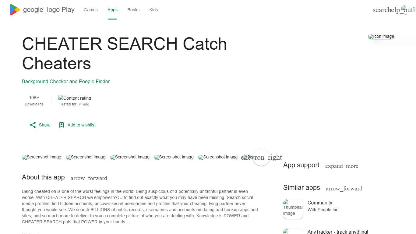 CHEATER SEARCH Catch Cheaters - Apps on Google Play